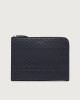 Chevrette Woven leather slim document holder