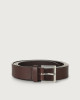 Basic Saffiano classic leather belt