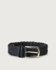 Micron braided leather belt