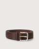 Bull Soft beehive pattern leather belt