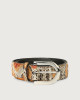 Orciani Naponos pyhton leather belt Python Leather Orange