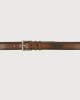 Orciani Buffer leather belt 3,5 cm Leather Cognac