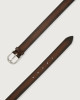 Orciani Micron Deep leather belt Leather Burnt