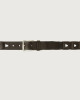 Orciani Bull Soft chain like leather belt Leather Chocolate