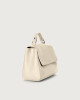 Orciani Sveva Soft small leather handbag with strap Grained leather, Leather Ivory
