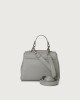 Orciani Sveva Micron mini leather handbag with strap Leather Grey