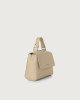 Orciani Sveva Soft mini leather handbag with strap Leather Sand