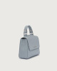 Orciani Sveva Soft Mini leather handbag with shoulder strap Grained leather Dust