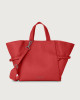 Orciani Fan Soft medium leather handbag Leather Marlboro red