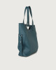 Orciani Isotta Soft large leather shoulder bag Leather Blue