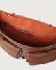 Orciani Scout Fanty leather shoulder bag Leather & fabric Cognac