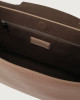 Orciani Sveva Soft large leather shoulder bag with strap Leather Taupe