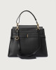 Orciani Sveva Couture Medium leather shoulder bag with shoulder strap Leather Black