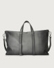 Orciani Micron Deep leather large weekender bag with strap Leather Grey