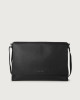 Orciani Micron leather messenger bag Leather Black