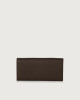 Orciani Soft leather wallet with RFID protection Grained leather Chocolate