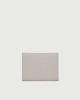 Orciani Soft small leather envelope wallet Grained leather Ivory