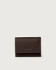 Orciani Soft leather wallet with RFID protectrion Grained leather, Leather Chocolate