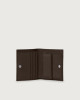 Orciani Soft leather wallet with RFID protection Leather Chocolate