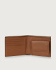 Orciani Micron Deep leather wallet with coin purse and RFID protection Leather Brown