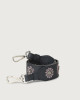 Orciani Soft embroidered leather strap Leather Navy