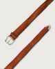 Orciani Bull soft leather belt Leather Cognac