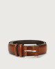 Orciani Buffer leather belt Leather Cognac