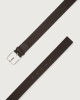 Orciani Micron stretch leather belt Leather Ebony