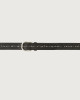 Orciani Frog micro-studs leather belt Embossed leather Black