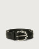 Orciani Bull Soft A leather belt 3 cm Leather Black