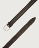 Orciani Chevrette nabuck leather belt 3,5 cm Nabuck Chocolate