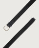 Orciani Ribbon braided wool stretch belt Wool Blue