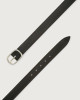 Orciani Chevrette nabuck leather belt 3 cm Nabuck Black