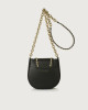 Orciani Beth Piuma Ball small leather crossbody bag Leather Black