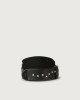 Orciani Point Metal leather and fabric Nobuckle Kids belt Leather & fabric Black