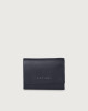 Orciani Micron small leather envelope wallet with RFID Leather Navy