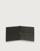 Orciani Frog leather wallet with money clip Black