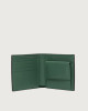 Orciani Spyder leather wallet with coin pocket Smooth leather Green