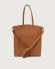 Orciani Ladylike M Soft medium leather tote bag Grained leather Honey
