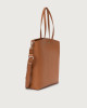 Orciani Ladylike M Soft medium leather tote bag Grained leather Honey