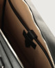 Orciani Timeless slim boarded leather business bag Leather Black