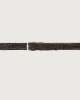 Orciani Masculine braided leather belt Leather Chocolate