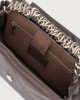 Orciani Sveva Longuette Nappa Bold padded leather shoulder bag Nappa leather chocolate