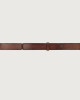 Orciani Bull Soft engraved leather Nobuckle belt Leather Brown