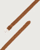 Orciani Suede Plot braided belt 3,5 cm Suede Brown tobacco