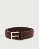 Orciani Chevrette Woven leather belt 3,5 cm Leather Chocolate