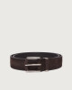 Orciani Hunting suede leather belt 3,5 cm Suede leather Chocolate