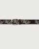 Orciani Bull Soft leather belt 3,5 cm Bull hide Chocolate