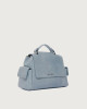 Orciani Sveva Stark Cargo Small leather handbag with strap Leather light blue
