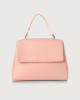 Orciani Sveva Soft medium leather shoulder bag with strap Leather Pink